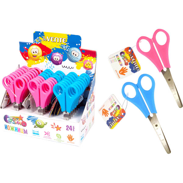 ножницы детские для левшей "devente. cosmo left" 133мм линейка асс-т Ножницы детские для левшей "devente. cosmo left" 133мм линейка асс-т