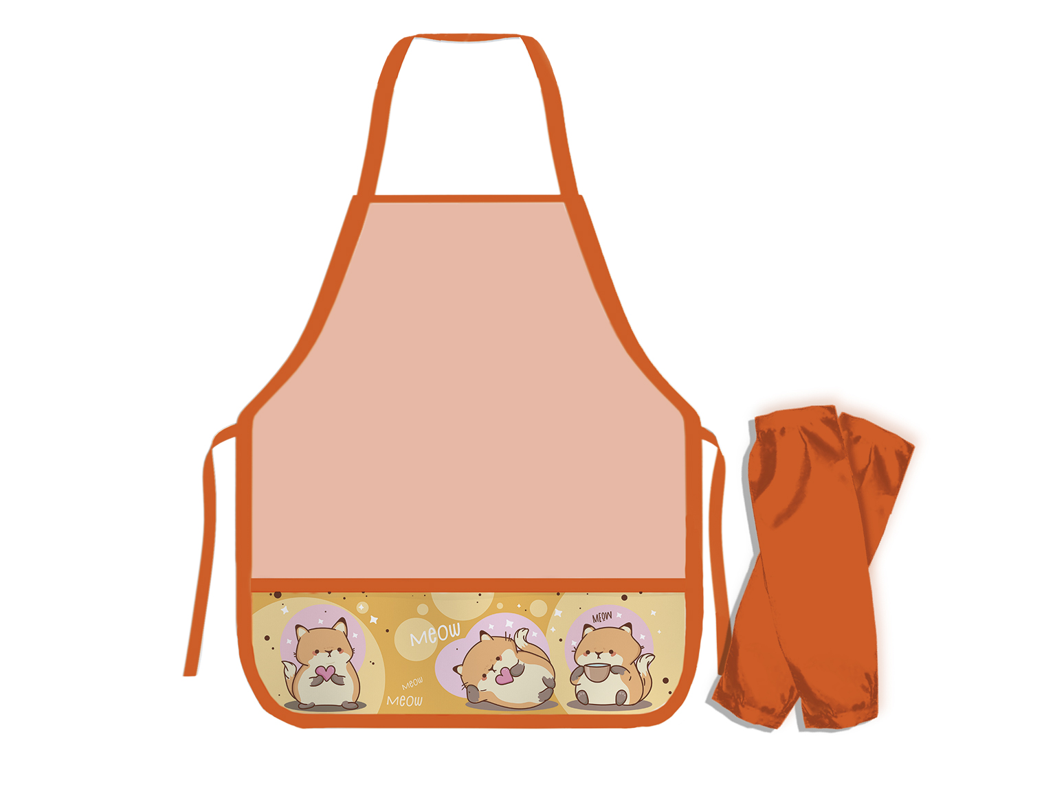 набор для труда (накидка+нарукавники) пчелка "милые лисята" Набор для труда (накидка+нарукавники) пчелка "милые лисята"