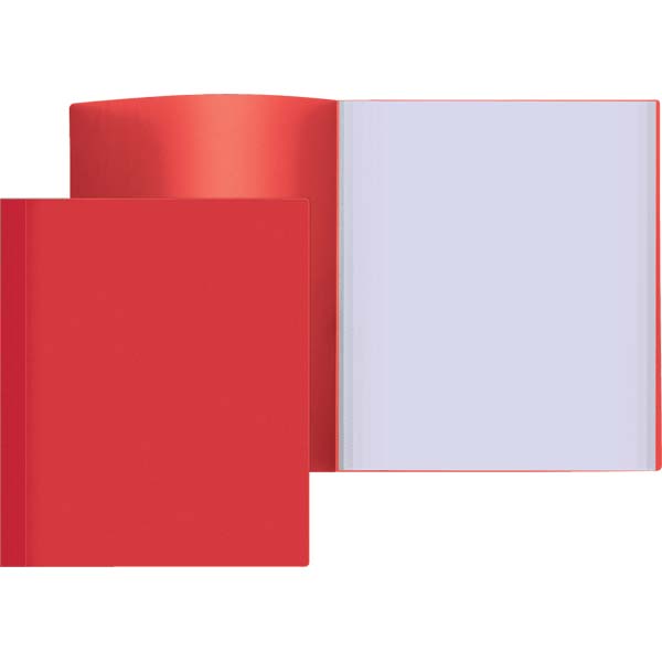 папка пл. с 100 вклад. а4 attomex 600мкм красная Папка пл. с 100 вклад. а4 attomex 600мкм красная