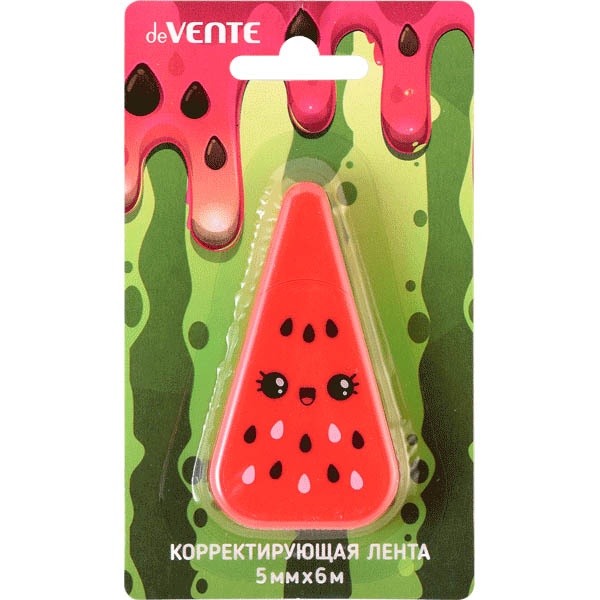 корректирующая лента "devente" "watermelon" 5ммх6м Корректирующая лента "devente" "watermelon" 5ммх6м