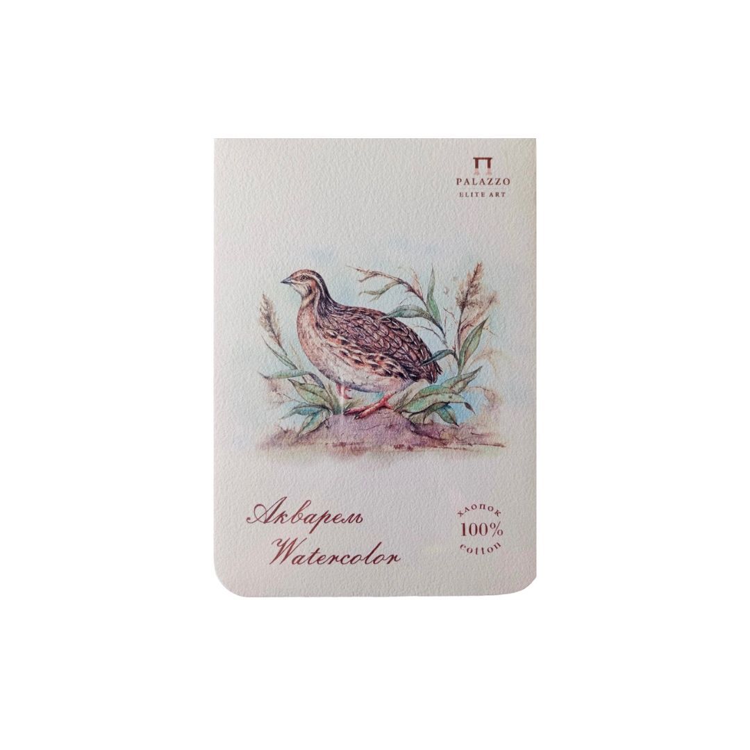 планшет для акварели "перепелка" а5 15л 300гр 100% хлопок среднее зерно Планшет для акварели "перепелка" а5 15л 300гр 100% хлопок среднее зерно
