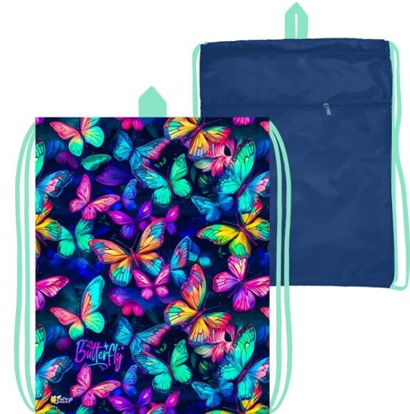 сумка для обуви "неоновые бабочки" 37х47см Сумка для обуви "неоновые бабочки" 37х47см