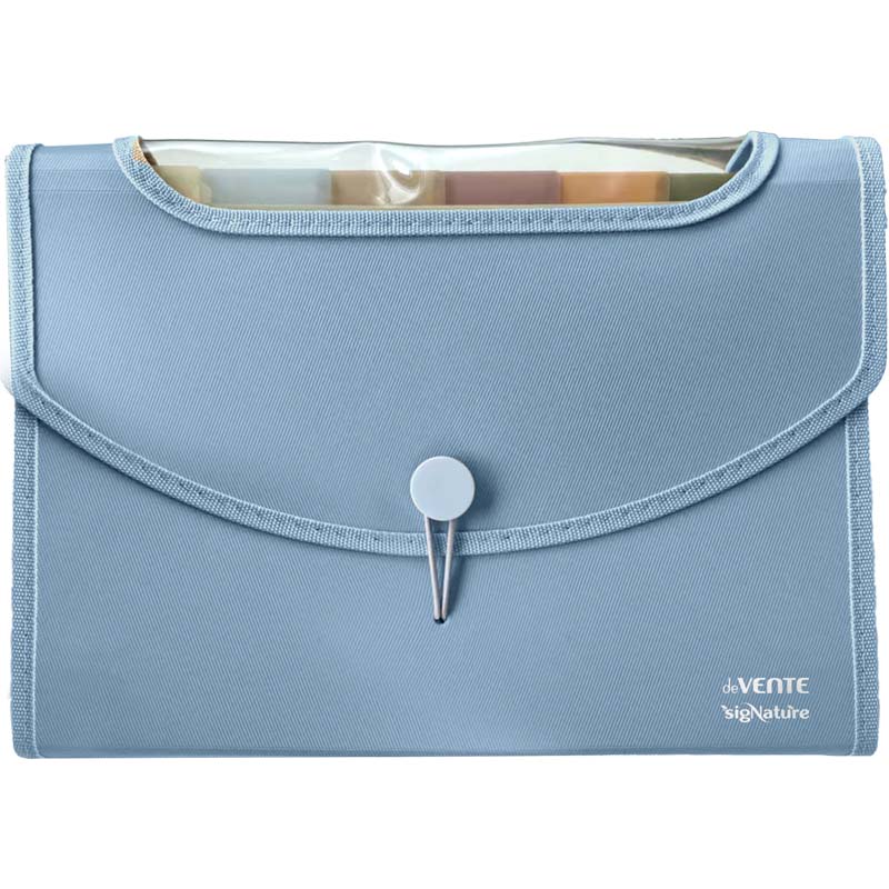 картотека пластиковая devente "signature" а4 (8 отдел.) сумеречно-синяя с клапаном на резинке Картотека пластиковая devente "signature" а4 (8 отдел.) сумеречно-синяя с клапаном на резинке