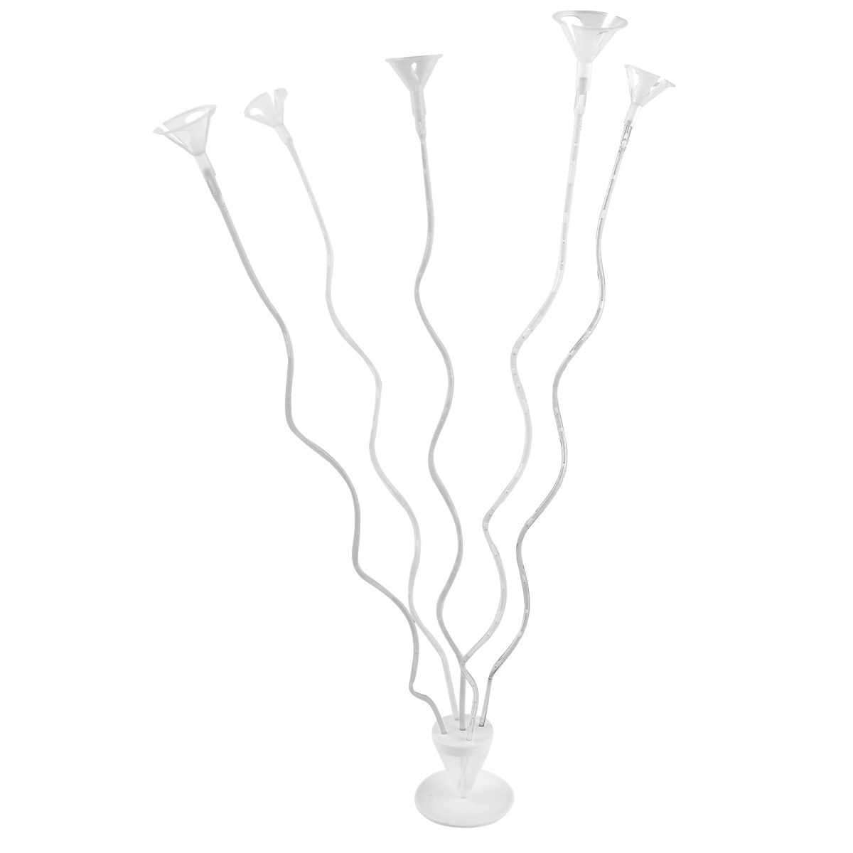 подставка д/воздушных шаров "волна" настол. на 5шт. прозрач. Подставка д/воздушных шаров "волна" настол. на 5шт. прозрач.