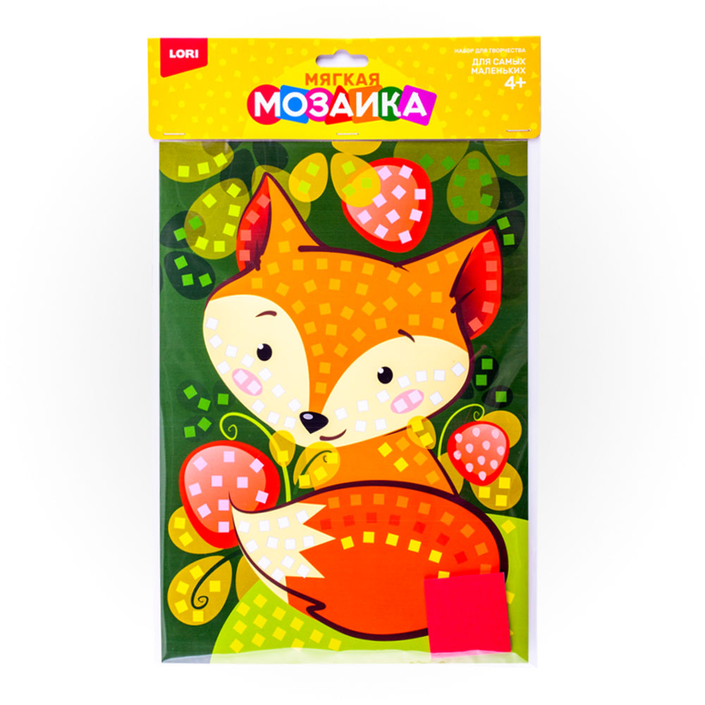 набор д/творч. мозаика мягкая "лисичка" Набор д/творч. мозаика мягкая "лисичка"