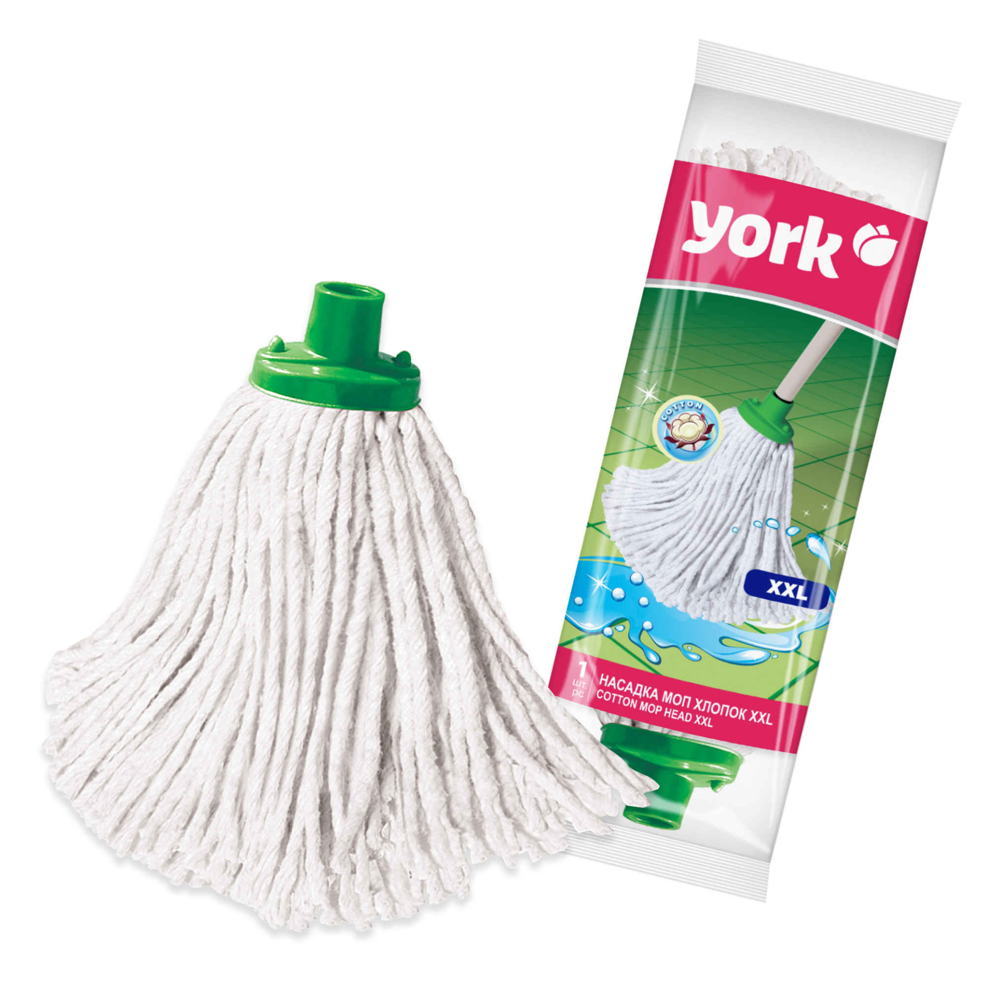 насадка д/швабры моп "york xxl" хлопок Насадка д/швабры моп "york xxl" хлопок