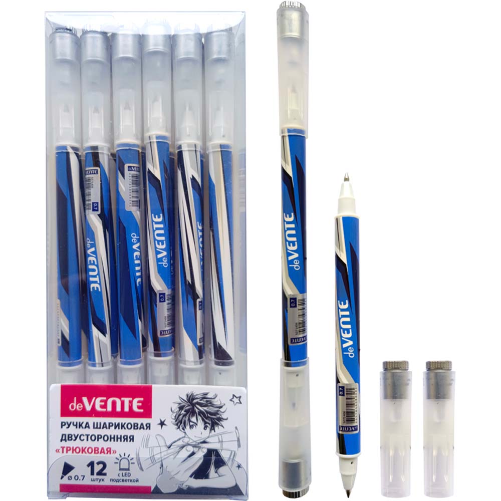 ручка шар. devente "juggler" синяя 0,7мм с подсветкой Ручка шар. devente "juggler" синяя 0,7мм с подсветкой