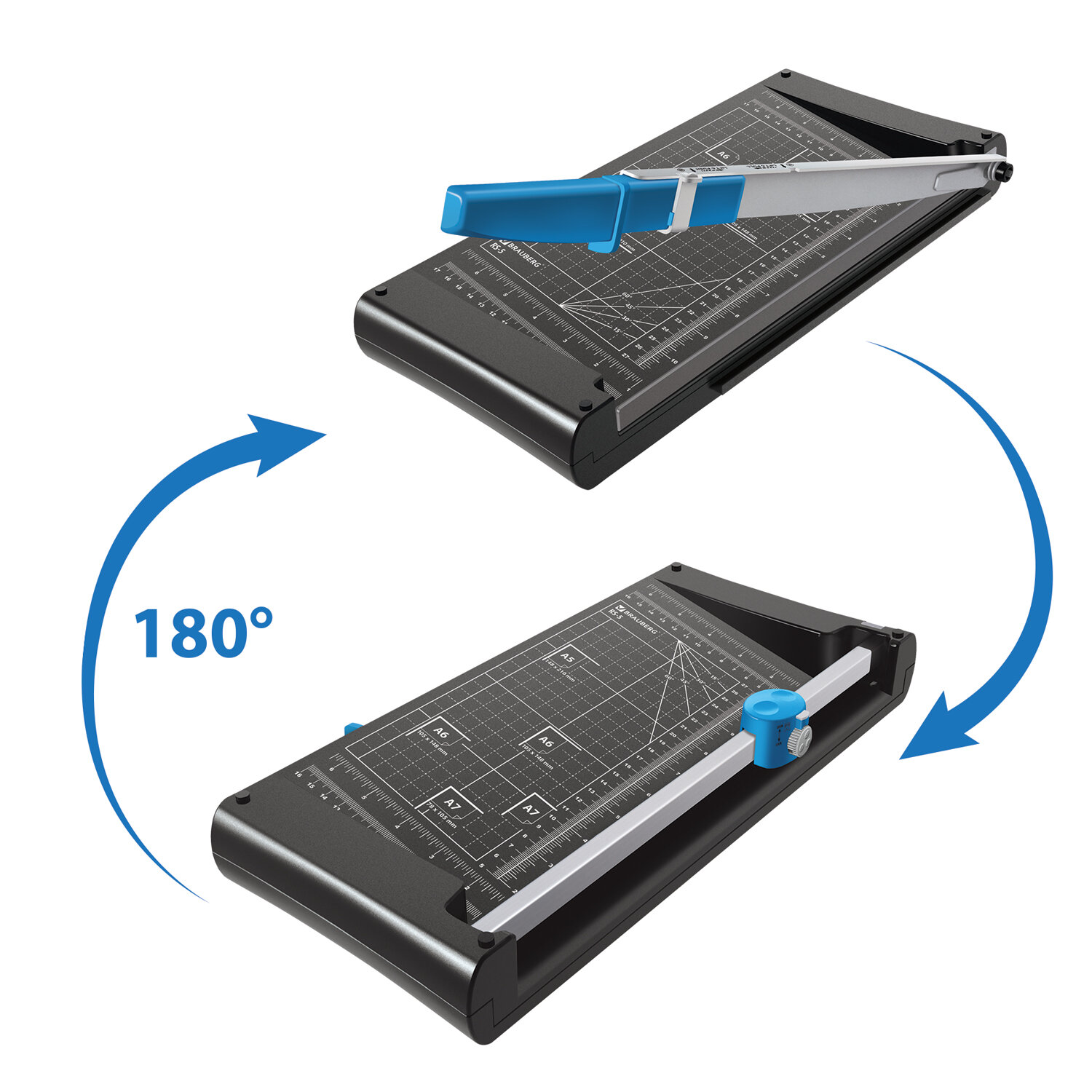 резак сабельный/роликовый а4 5л. brauberg "rs5" Резак сабельный/роликовый а4 5л. brauberg "rs5"