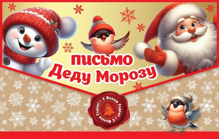 письмо деду морозу 206х131мм Письмо деду морозу 206х131мм