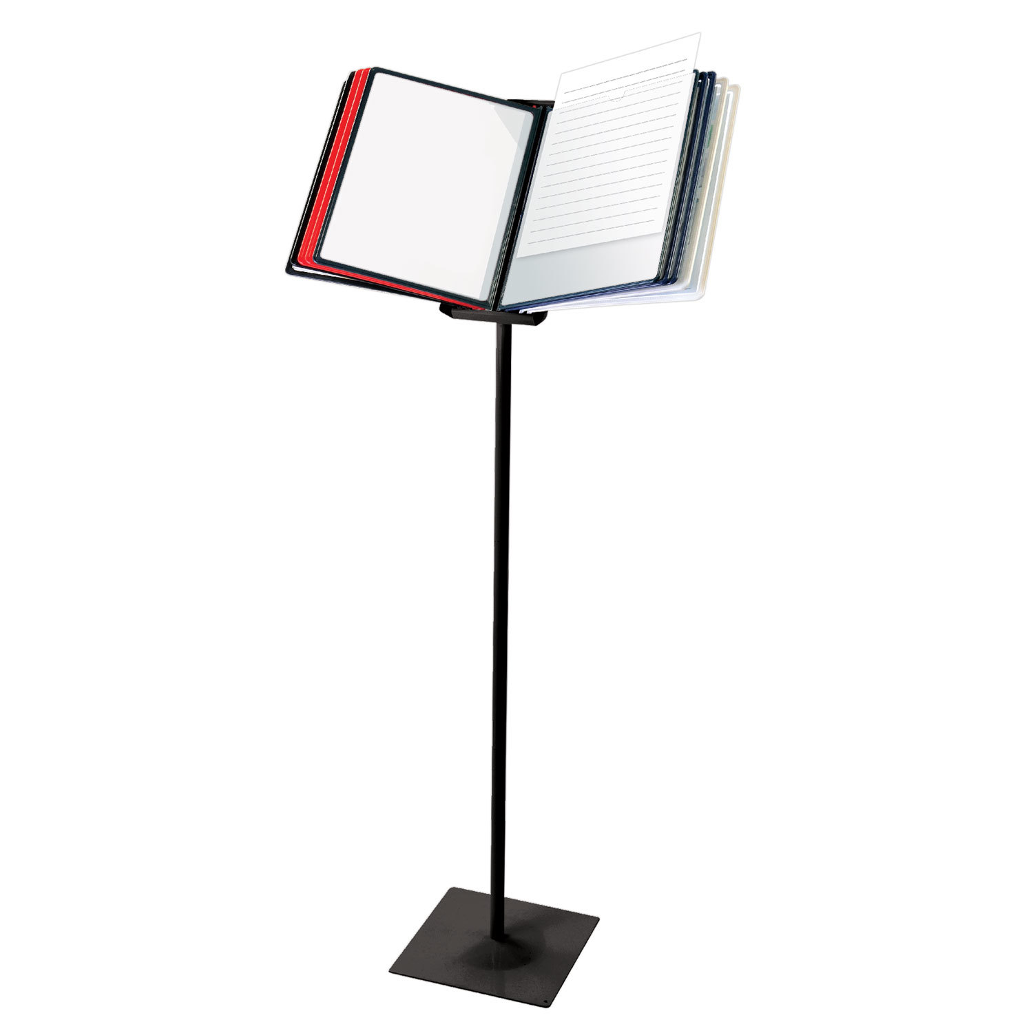 демо-система напольная brauberg "solid" черная 10 панелей а4 ассорти Демо-система напольная brauberg "solid" черная 10 панелей а4 ассорти