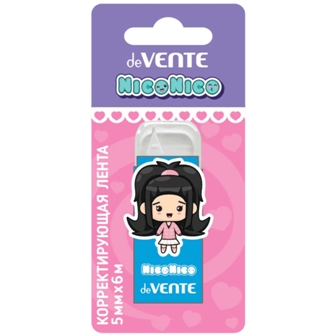 корректирующая лента devente "nico nico:-)" 5ммх6м Корректирующая лента devente "nico nico:-)" 5ммх6м