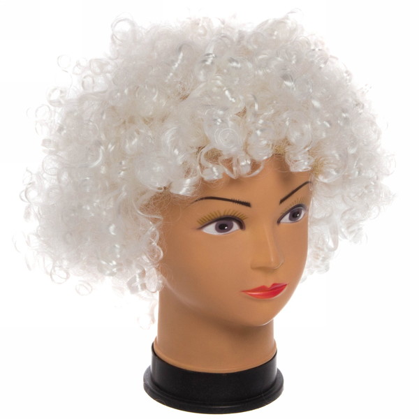 парик "афро кудри" белый Парик "афро кудри" белый