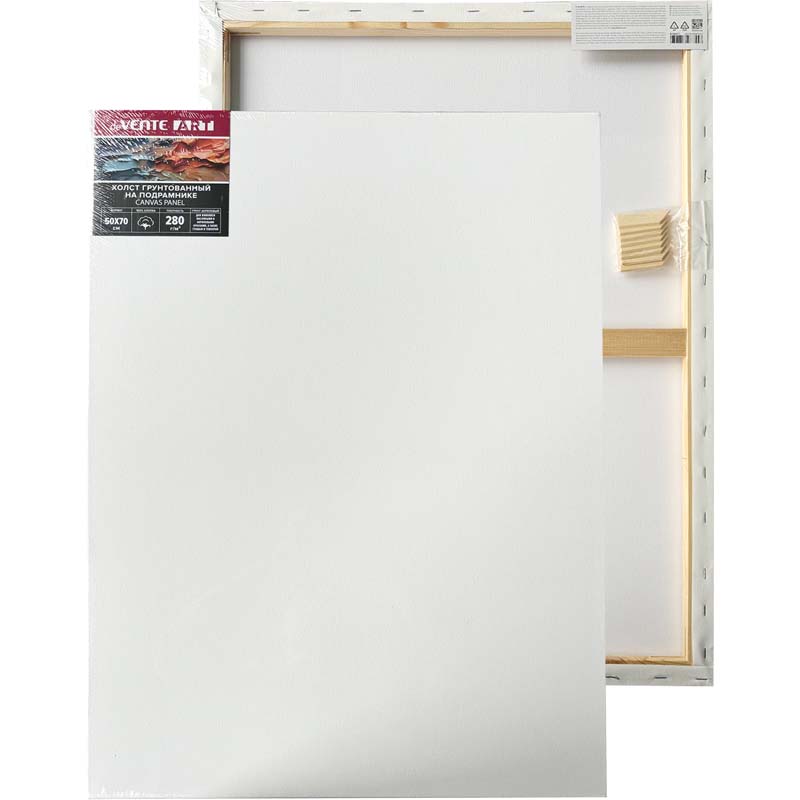 холст на подрамнике грунтованный 50х70см 280гр/м2 100% хлопок "dv artistic stidio" Холст на подрамнике грунтованный 50х70см 280гр/м2 100% хлопок "dv artistic stidio"