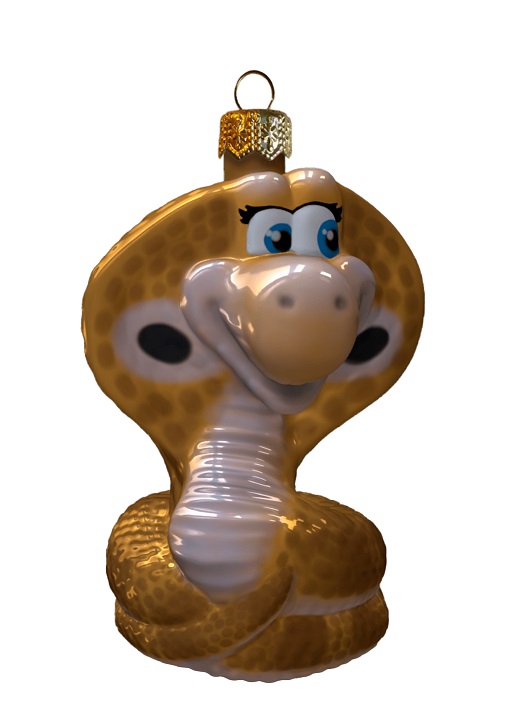 украшение "змейка" 7см (стекло) к/уп. Украшение "змейка" 7см (стекло) к/уп.