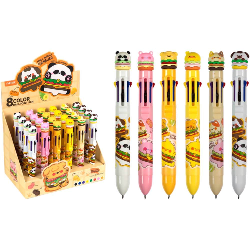 ручка шар. авт. devente "cute hamburger" 0,7мм 8-цветная асс-т Ручка шар. авт. devente "cute hamburger" 0,7мм 8-цветная асс-т