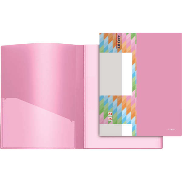 папка пл. с 100 вклад. а4 "devente" juicy 600мкм розовая Папка пл. с 100 вклад. а4 "devente" juicy 600мкм розовая