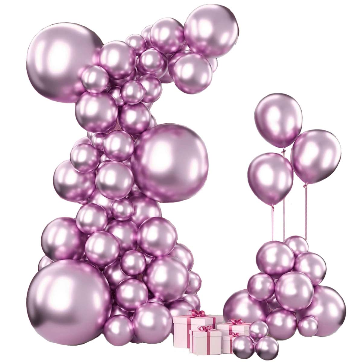 набор шаров возд. 67шт. розовый Набор шаров возд. 67шт. розовый