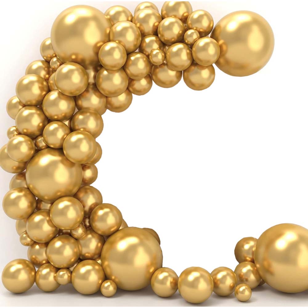 набор шаров возд. 67шт. золото Набор шаров возд. 67шт. золото