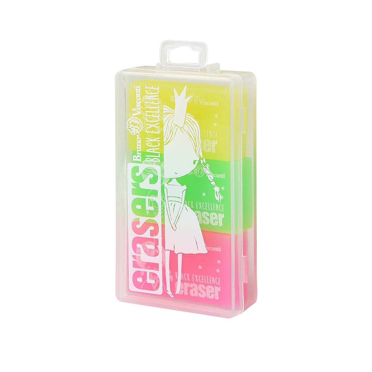 набор ластиков bruno visconti "black excellence" 3шт. Набор ластиков bruno visconti "black excellence" 3шт.