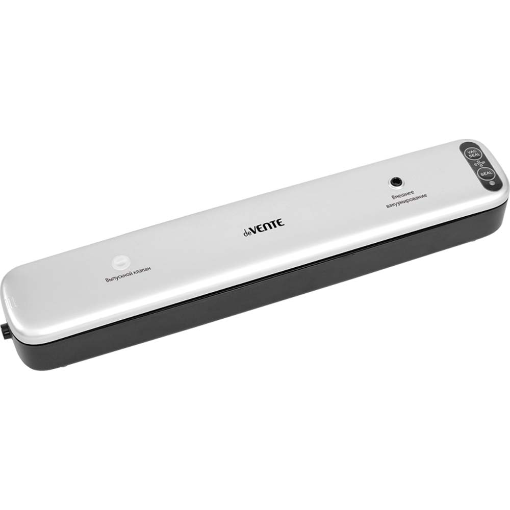 упаковщик вакуумный devente dv62 380х68х54мм серебристый/чёрный Упаковщик вакуумный devente dv62 380х68х54мм серебристый/чёрный