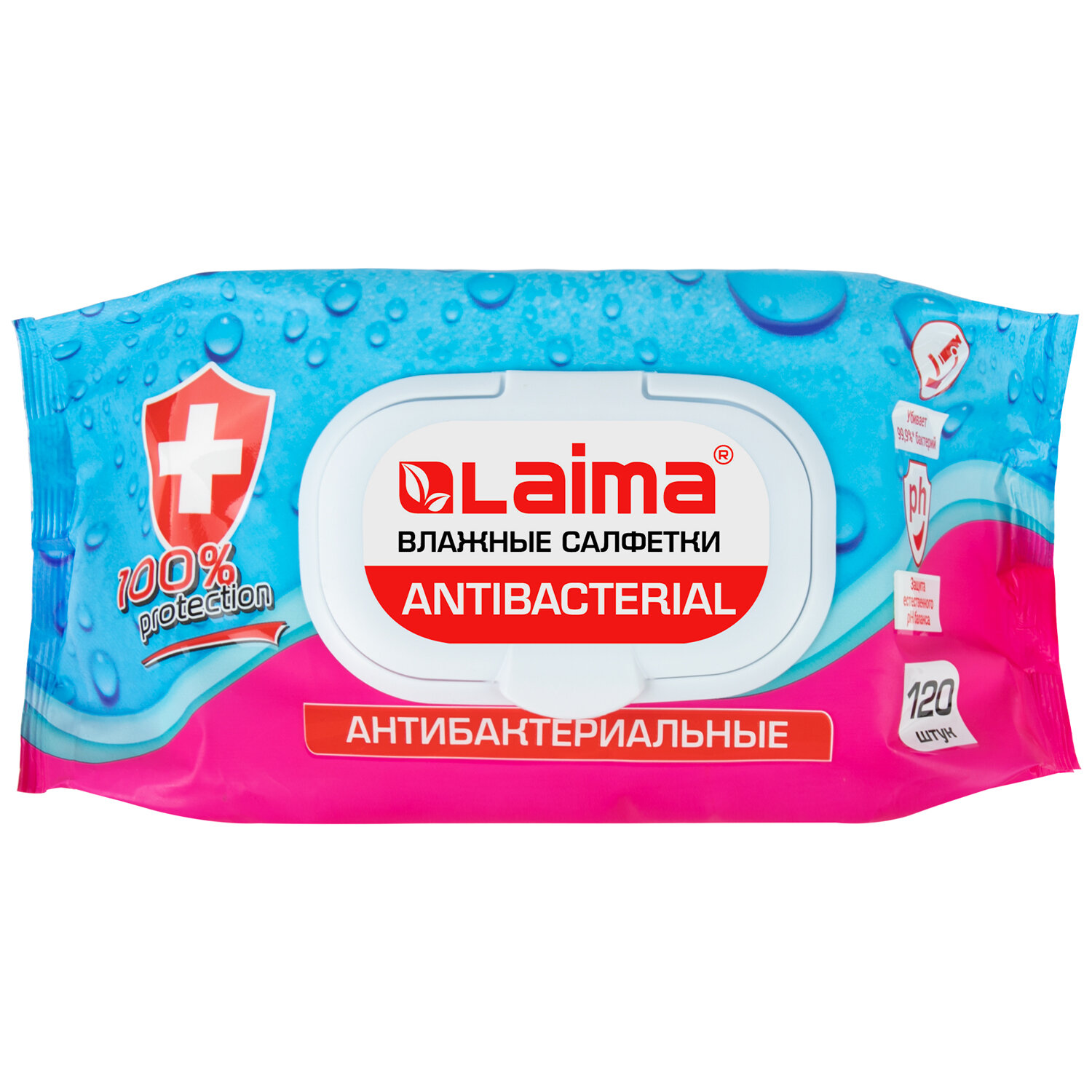 салфетки влажные лайма "antibacterial" с клапаном 120шт. Салфетки влажные лайма "antibacterial" с клапаном 120шт.
