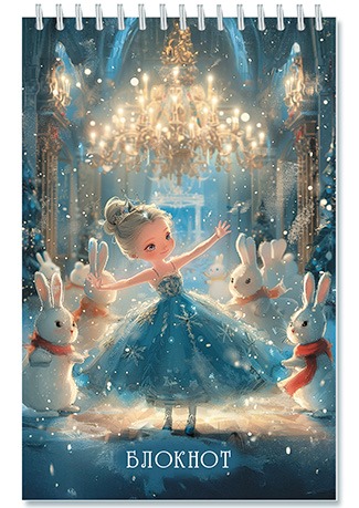 блокнот а5 гребень 48л. кл. "сказочный бал" (апплика) Блокнот а5 гребень 48л. кл. "сказочный бал" (апплика)