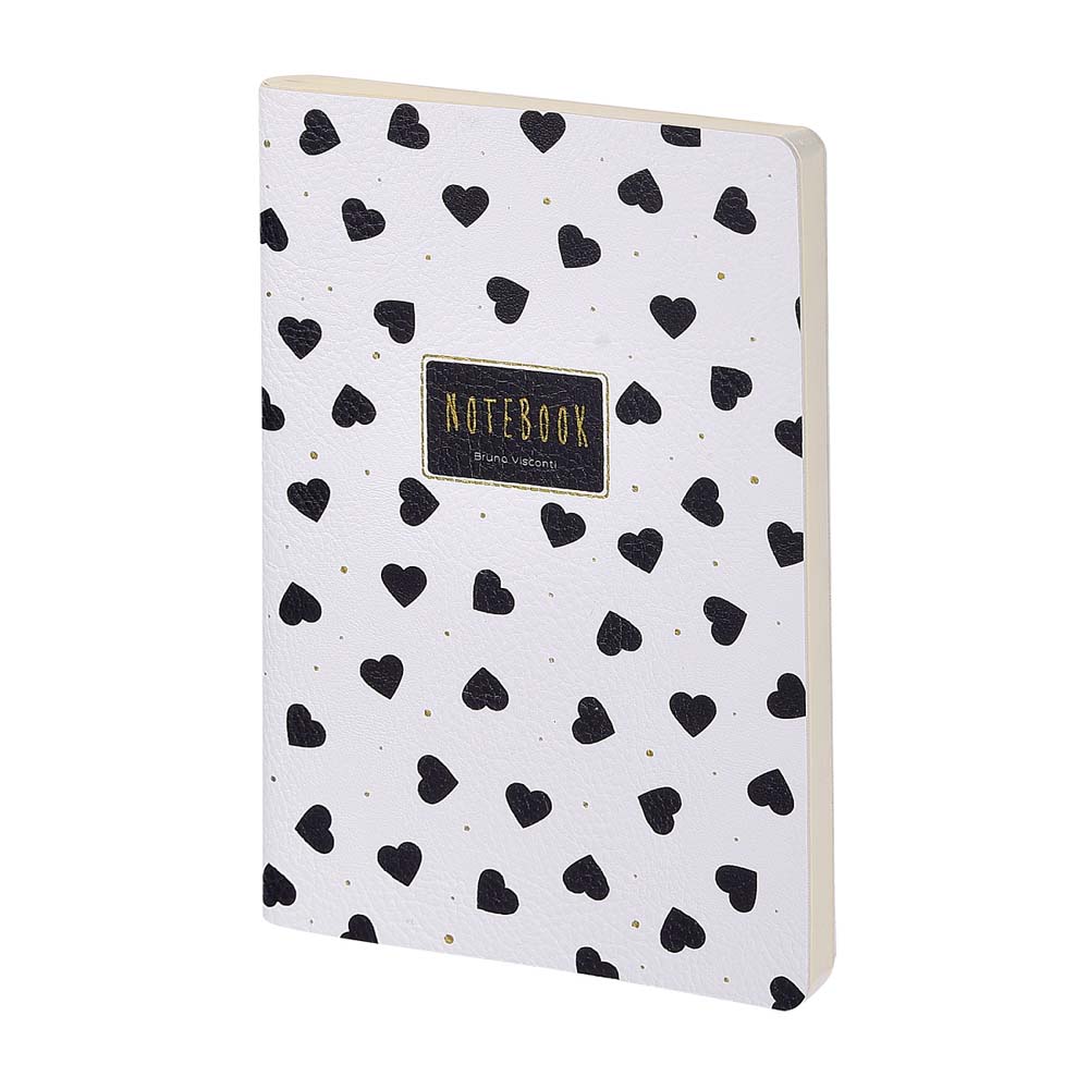 тетрадь 60л. лин. "black and white.цветочки" (bruno visconti) экокожа Тетрадь 60л. лин. "black and white.цветочки" (bruno visconti) экокожа