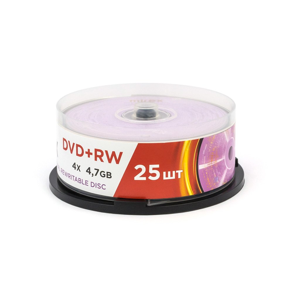 диск dvd+rw "mirex brand" 4х cakebox 25шт. Диск dvd+rw "mirex brand" 4х cakebox 25шт.