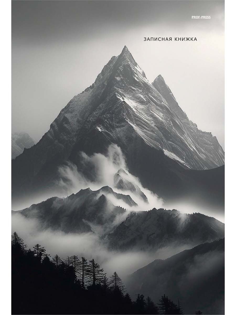 тетрадь а4 тв.обл. 96л. кл. "горы в тумане" (проф-пресс) глянц.лам. Тетрадь а4 тв.обл. 96л. кл. "горы в тумане" (проф-пресс) глянц.лам.
