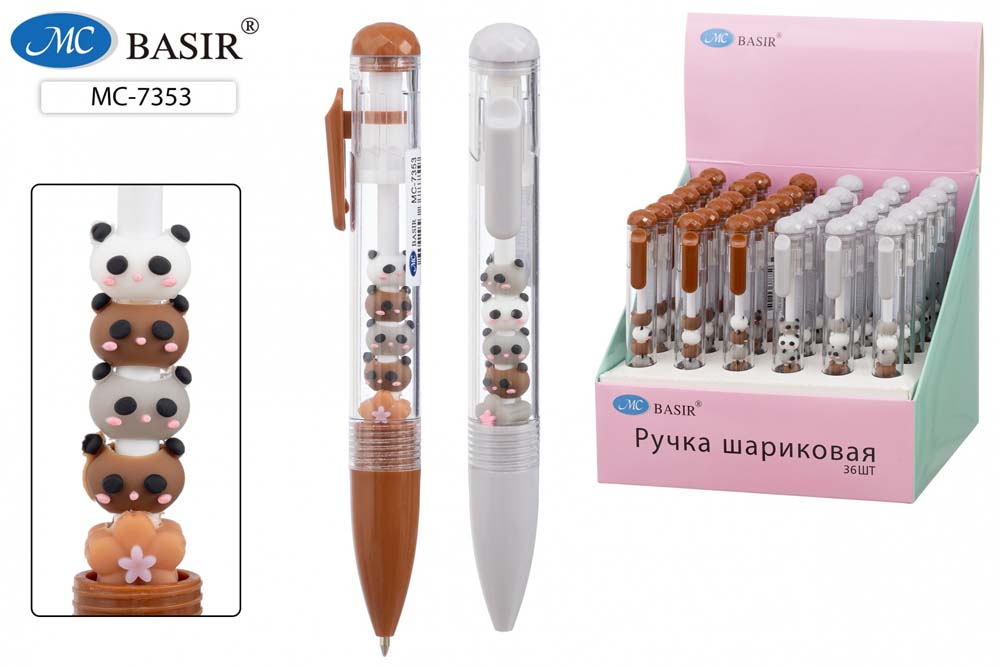 ручка шар. авт. "мишки" синяя асс-т Ручка шар. авт. "мишки" синяя асс-т