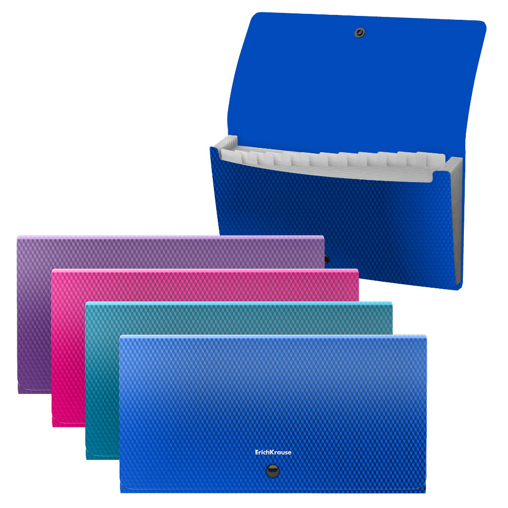 картотека пластиковая erich krause "diamond vivid. check size" (13 отдел.) асс-т Картотека пластиковая erich krause "diamond vivid. check size" (13 отдел.) асс-т