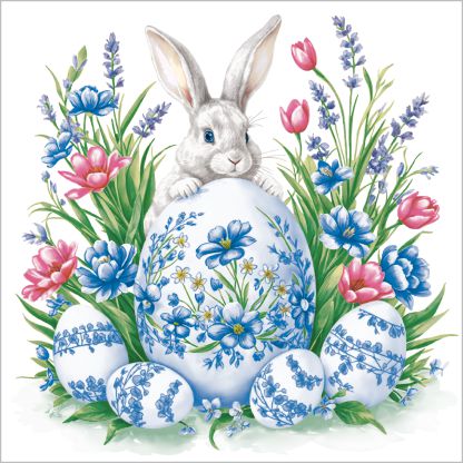 салфетки бум. 330х330мм 20 шт. 3-сл. "кролик с пасхальным яйцом" Салфетки бум. 330х330мм 20 шт. 3-сл. "кролик с пасхальным яйцом"
