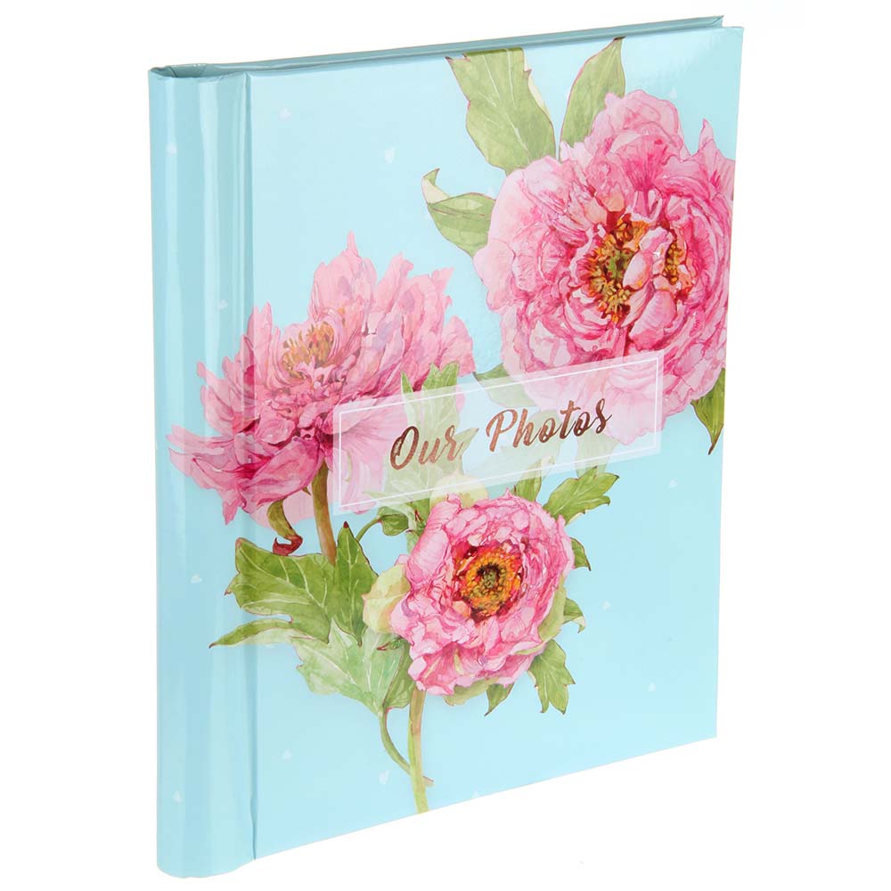 альбом д/фото 20л. с магн.плёнкой 23х28см "пионы на голубом" Альбом д/фото 20л. с магн.плёнкой 23х28см "пионы на голубом"