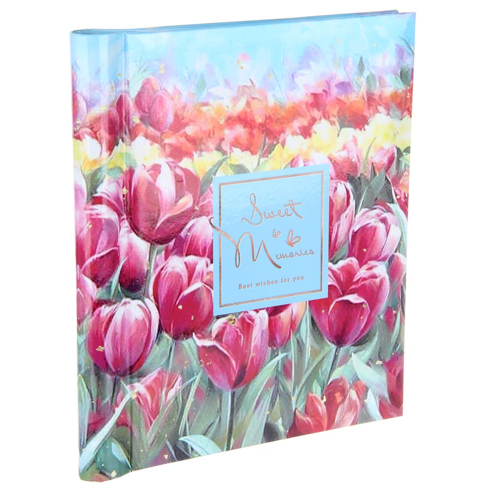 альбом д/фото 20л. с магн.плёнкой 23х28см "тюльпаны" Альбом д/фото 20л. с магн.плёнкой 23х28см "тюльпаны"