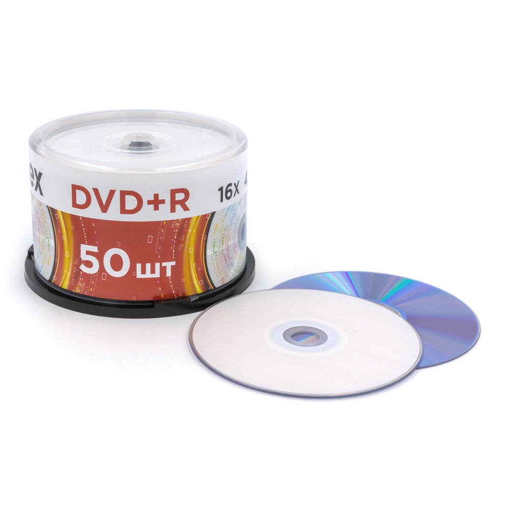 диск dvd+r "mirex "printable inkjet" 16x cakebox 50шт.под логотип Диск dvd+r "mirex "printable inkjet" 16x cakebox 50шт.под логотип