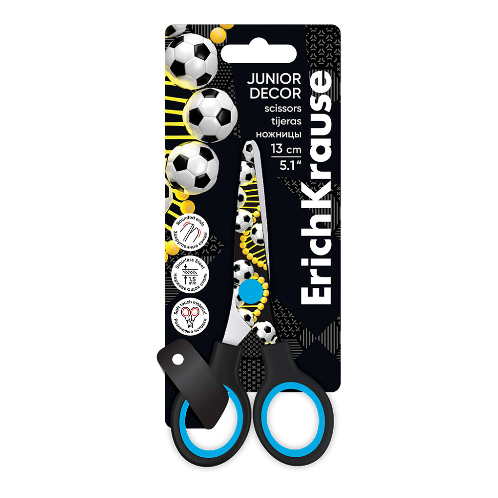 ножницы детские erich krause "junior decor. sport dna" 130мм Ножницы детские erich krause "junior decor. sport dna" 130мм