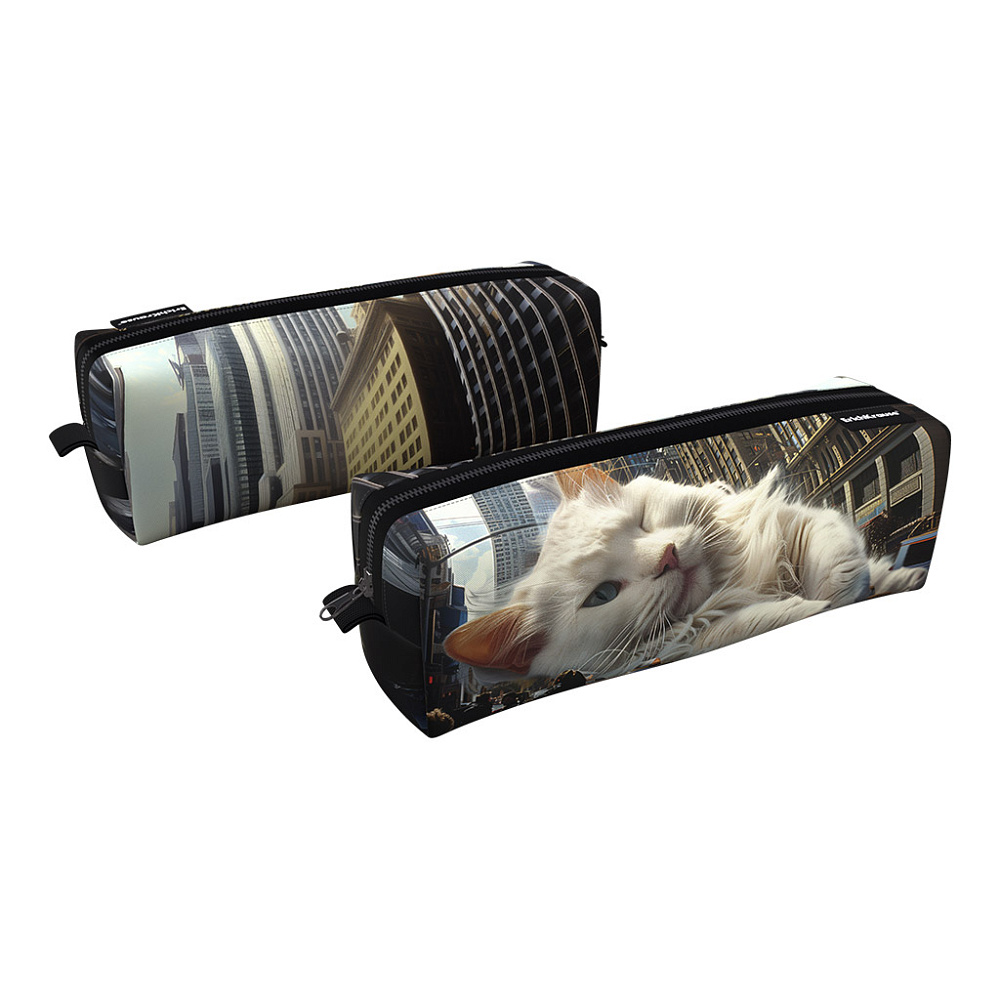 пенал-квадро на молнии erich krause "big city cats" 210х70х70мм Пенал-квадро на молнии erich krause "big city cats" 210х70х70мм