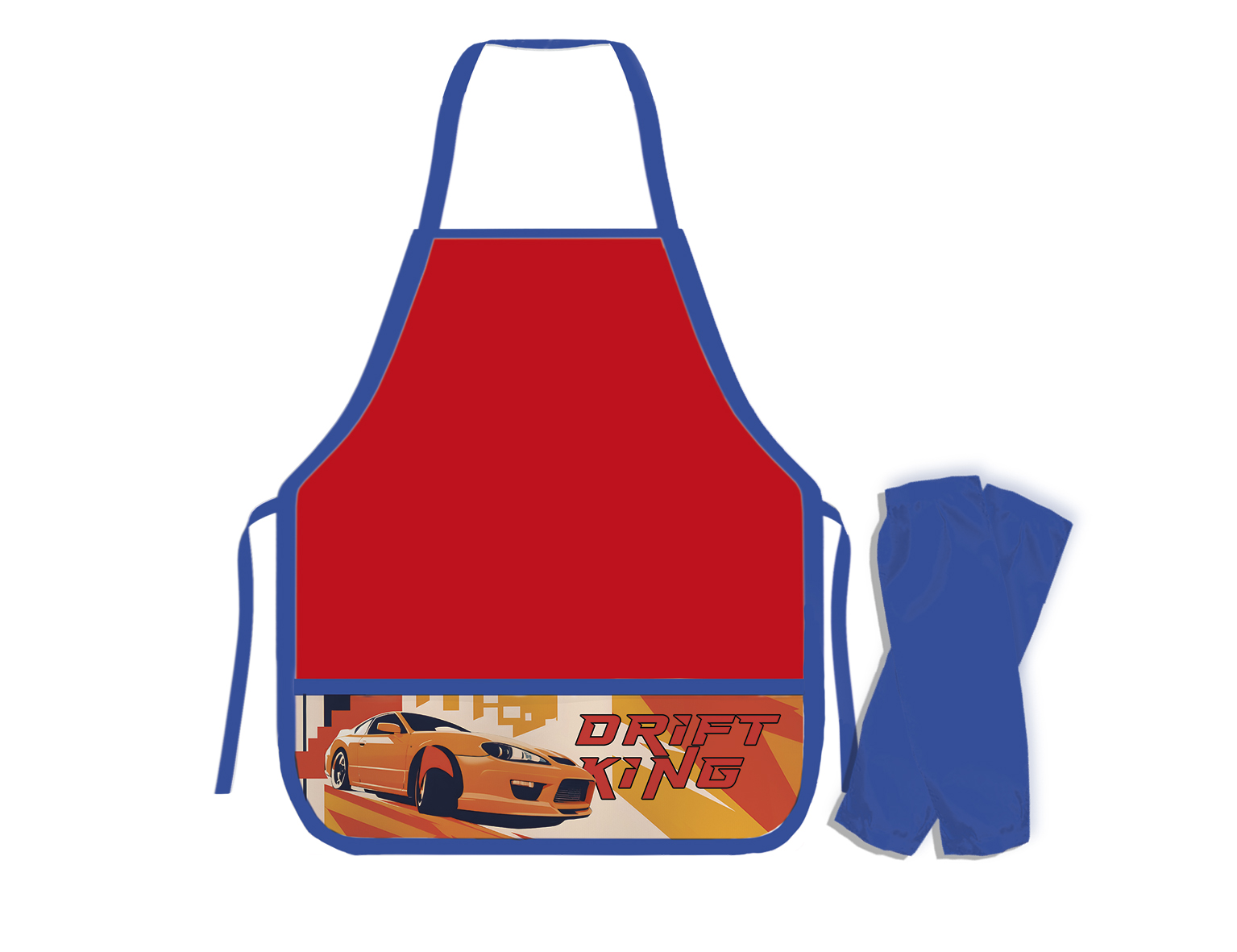 набор для труда (накидка+нарукавники) пчёлка "orange car" Набор для труда (накидка+нарукавники) пчёлка "orange car"