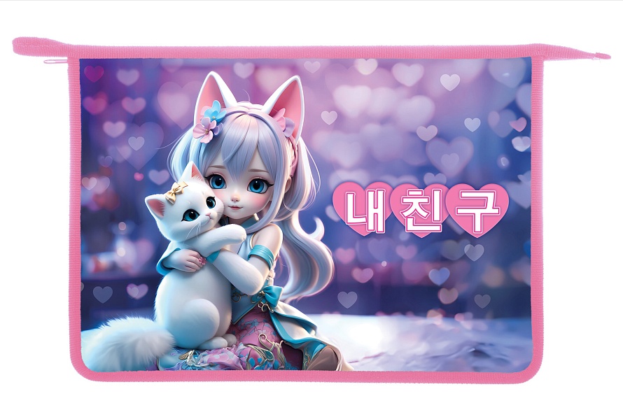 папка для тетрадей а4 на молнии hatber "мой котик" пластик Папка для тетрадей а4 на молнии hatber "мой котик" пластик