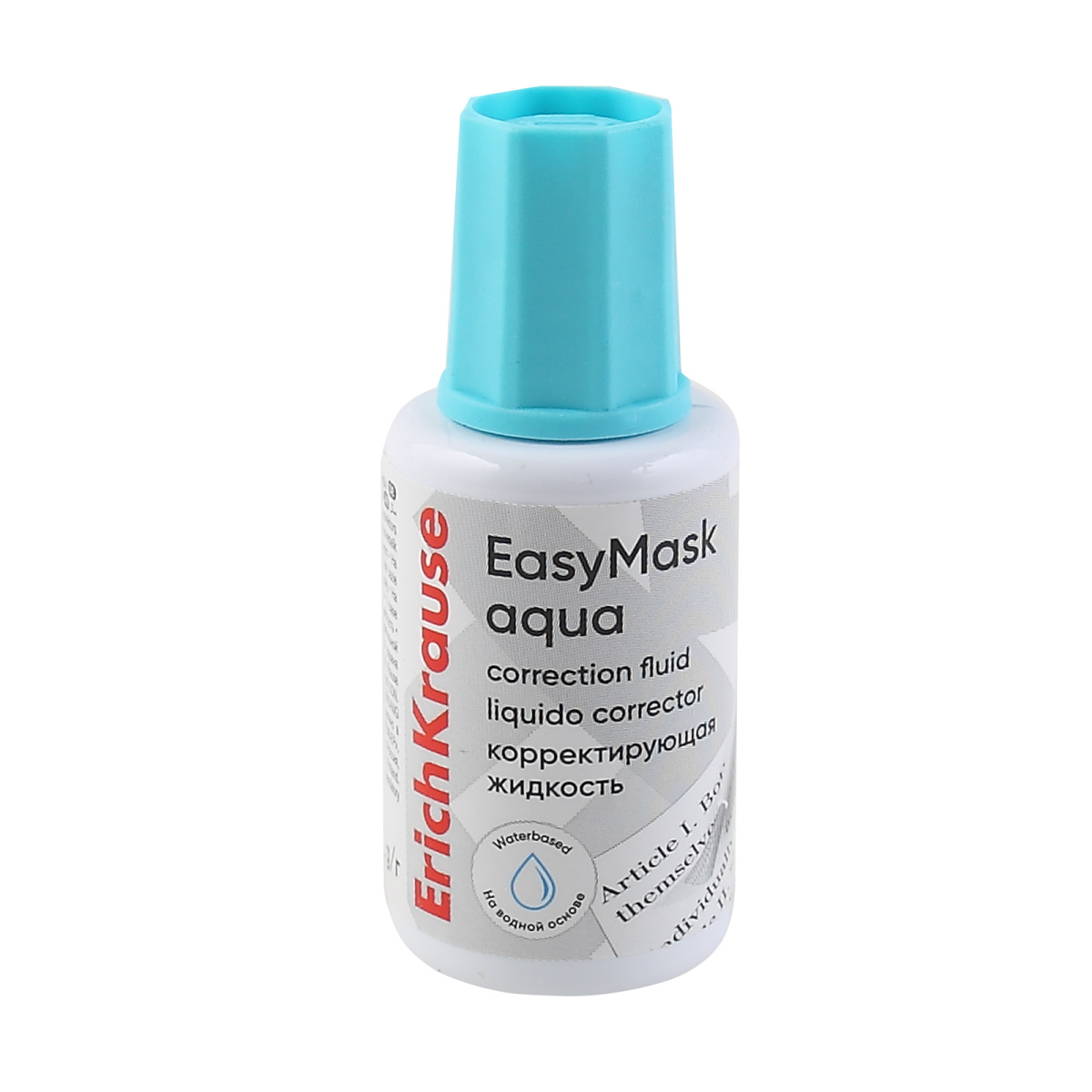 корректирующая жидк. erich krause "easy mask aqua" с кисточкой на водн.основе 20мл Корректирующая жидк. erich krause "easy mask aqua" с кисточкой на водн.основе 20мл