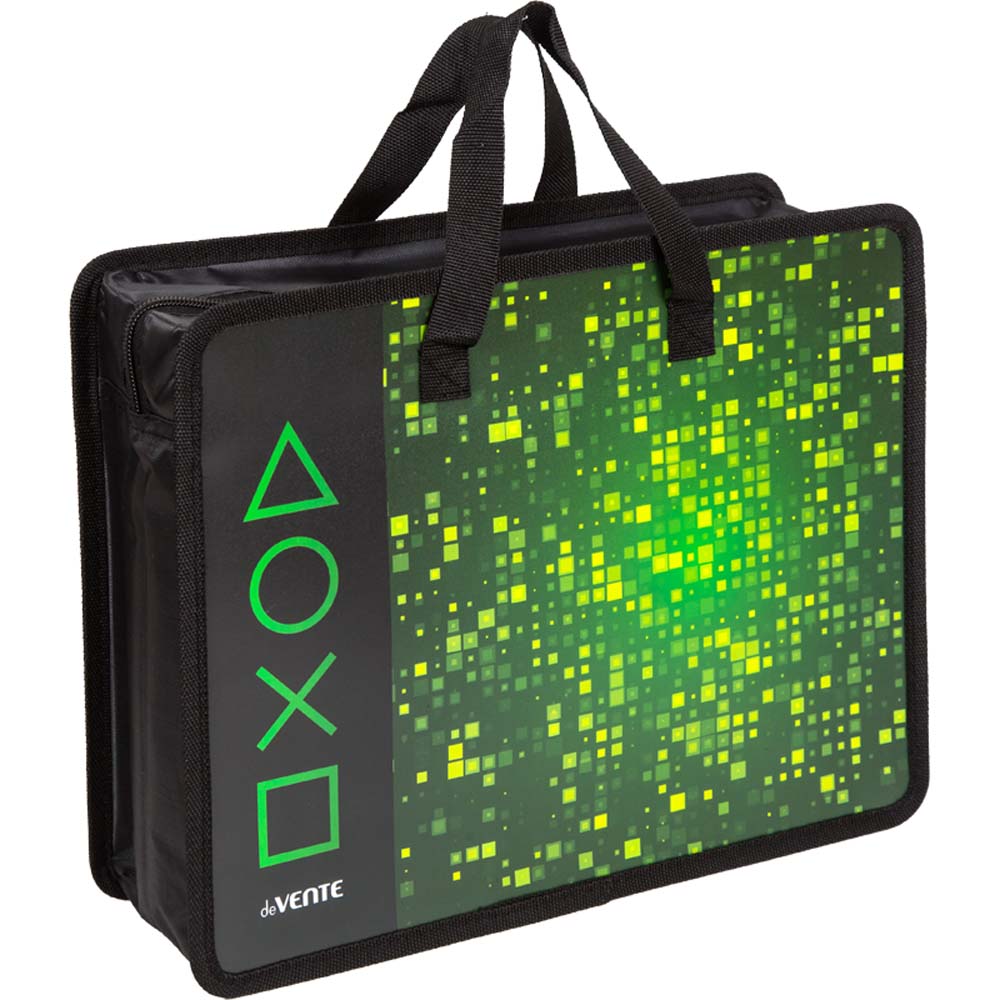 папка-портфель пласт. а4+ devente "game" 33,5х26х10см на молнии с ручками Папка-портфель пласт. а4+ devente "game" 33,5х26х10см на молнии с ручками