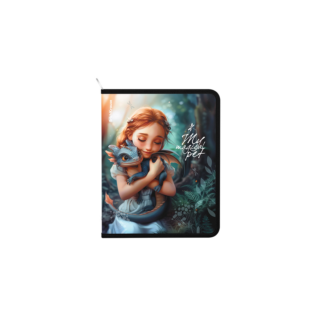 папка для тетрадей а5+ на молнии erich krause "magic pet" Папка для тетрадей а5+ на молнии erich krause "magic pet"