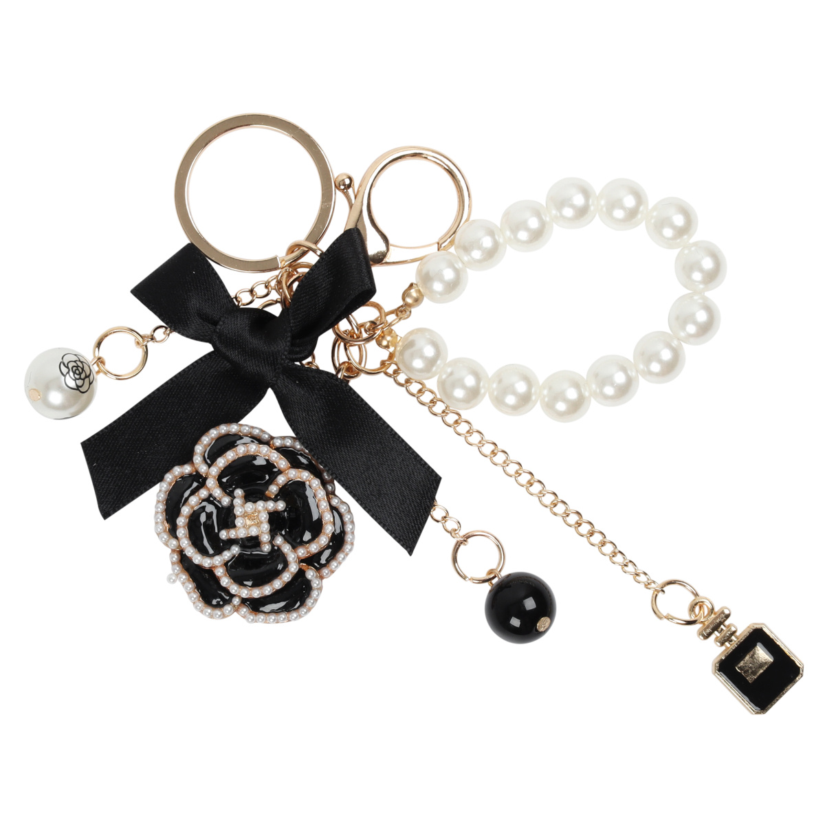 брелок кокос "fashion" пластик/металл 11см черно-белый Брелок кокос "fashion" пластик/металл 11см черно-белый