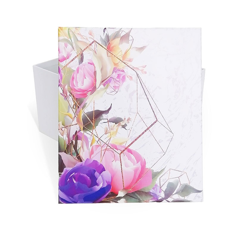 коробка подарочная "геометрия цветов" 23х19х13см Коробка подарочная "геометрия цветов" 23х19х13см