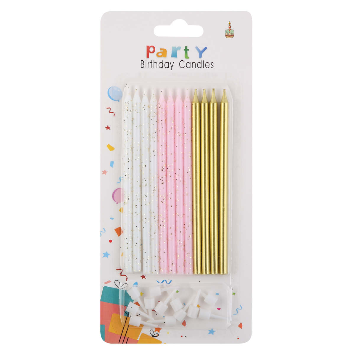 набор свечей для торта 12шт. 13см Набор свечей для торта 12шт. 13см