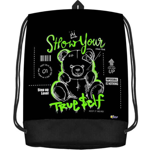 сумка для обуви оникс "мишка арт" 54х41см с карманом Сумка для обуви оникс "мишка арт" 54х41см с карманом