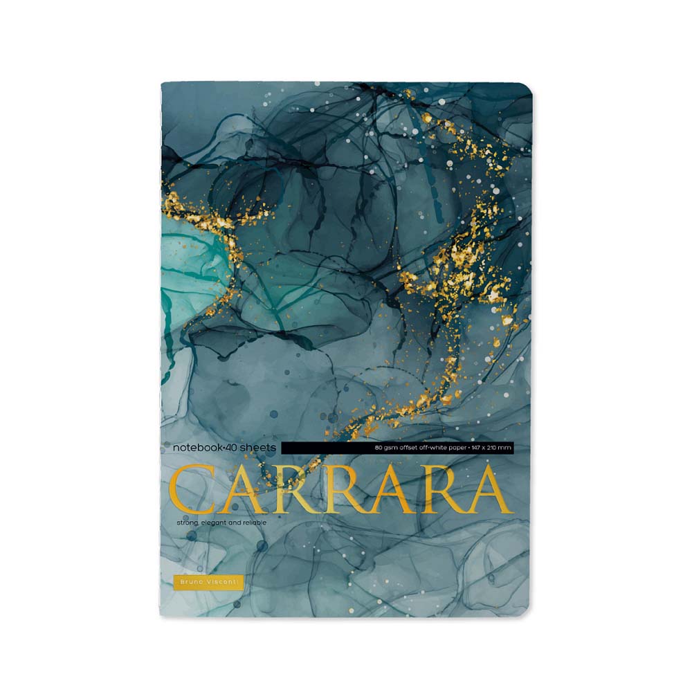 тетрадь 40л. кл. "carrara. bright" (bruno visconti) т/б,софт тач,фольга,цветной форзац Тетрадь 40л. кл. "carrara. bright" (bruno visconti) т/б,софт тач,фольга,цветной форзац