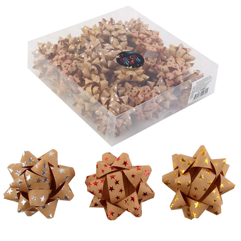 бант- звезда 4,8см крафт Бант- звезда 4,8см крафт