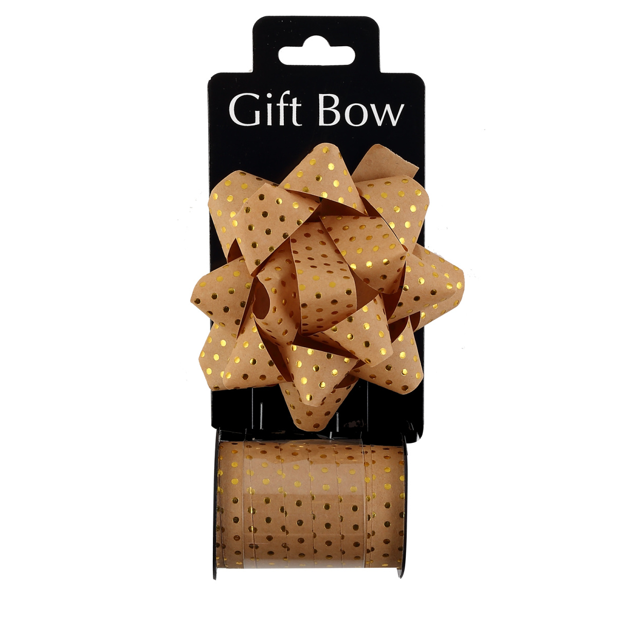 набор бант 1шт.+лента декор.10ммх10м крафт/золото Набор бант 1шт.+лента декор.10ммх10м крафт/золото