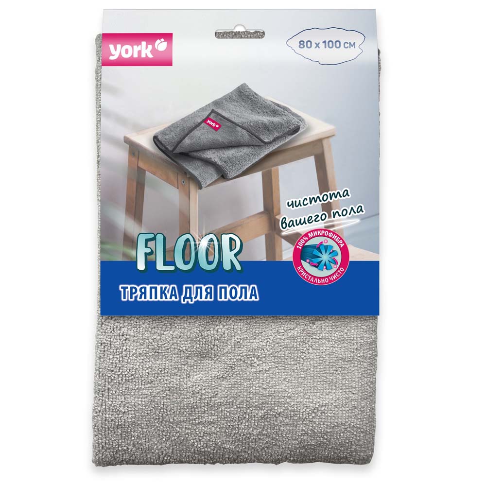 тряпка д/мытья полов "york" 80х100 250г/м (микрофибра) Тряпка д/мытья полов "york" 80х100 250г/м (микрофибра)